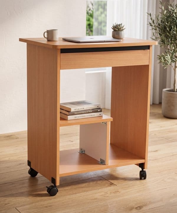 Compact Wooden Laptop Study Desk