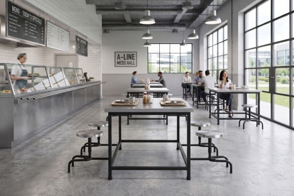 Titan Cafeteria TC-404 Stainless Steel Dining Set