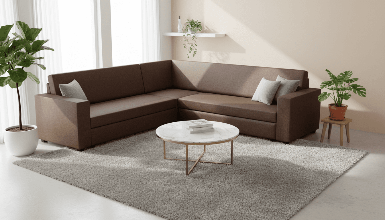 Contemporary L Shape Corner Sofa