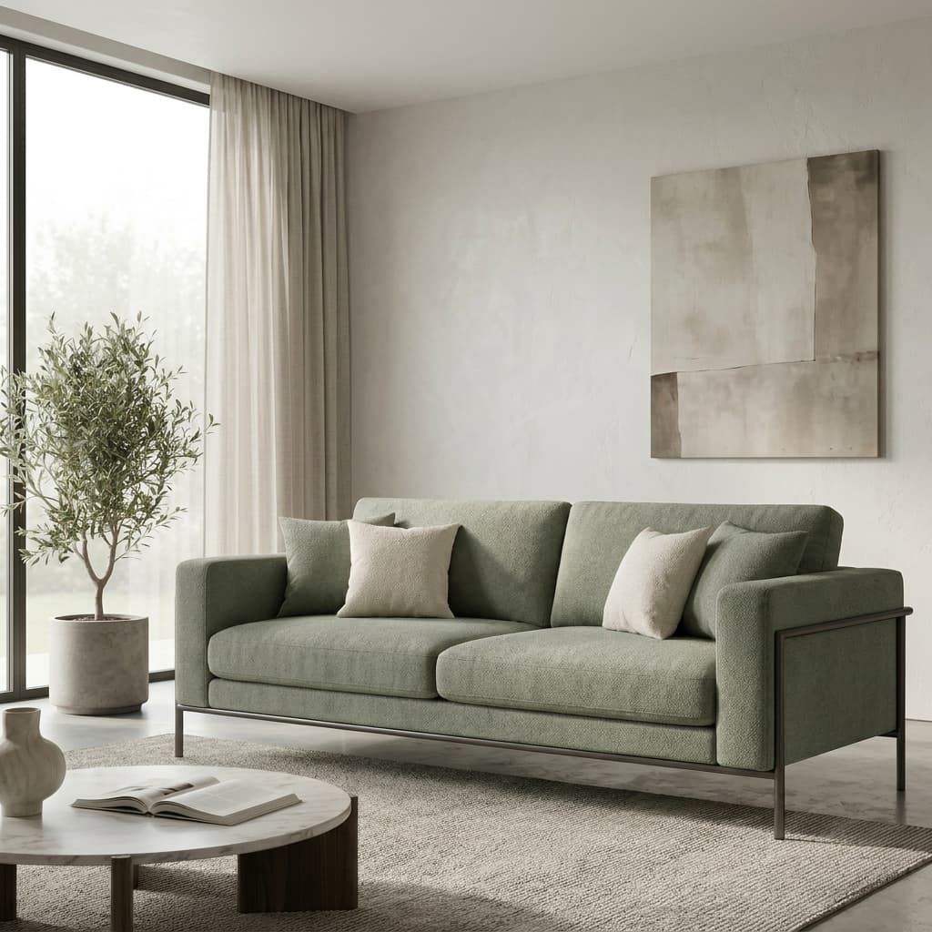 UrbanNest UN-650 Modern Fabric Sofa