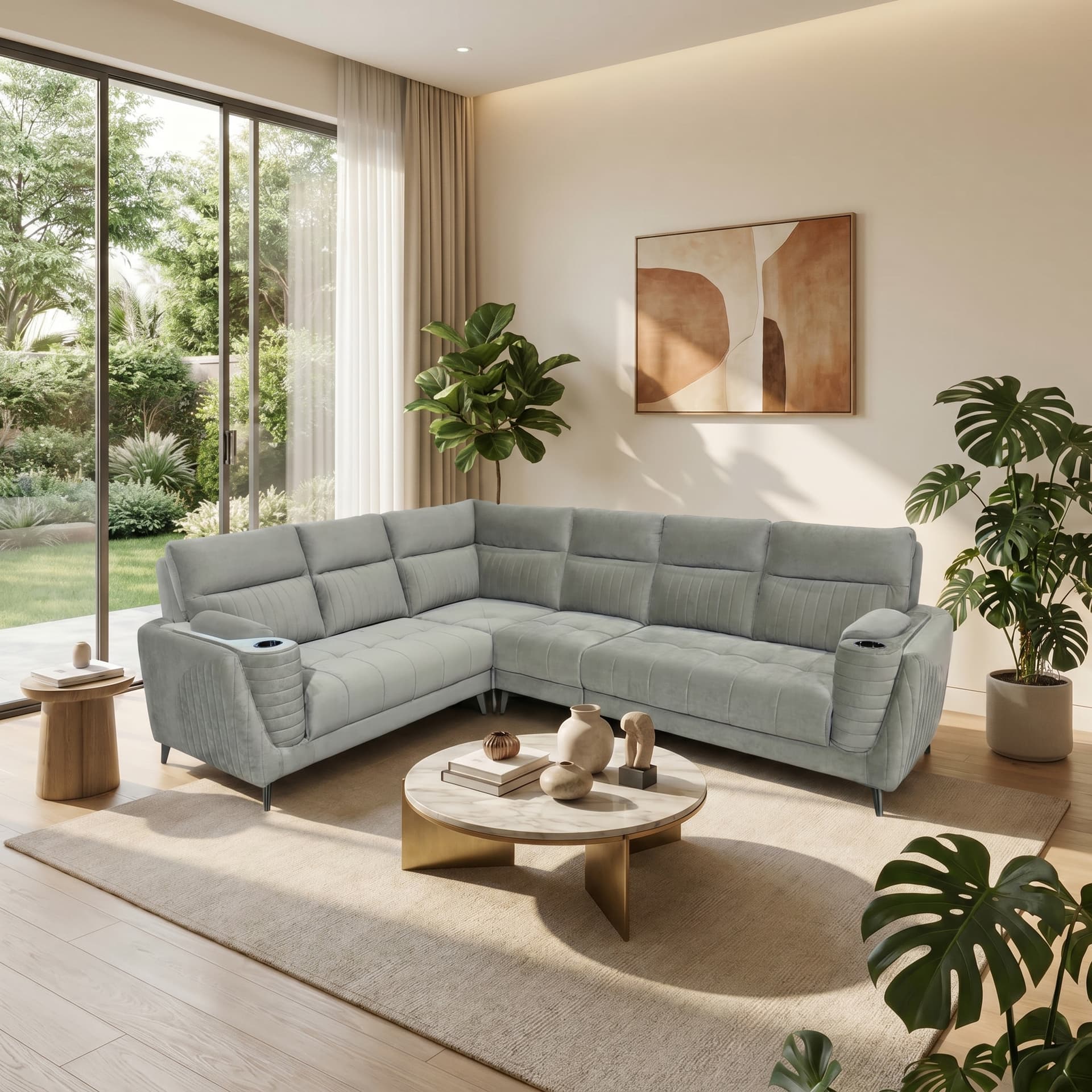 CloudNest CN-2100 Luxury Corner Sofa
