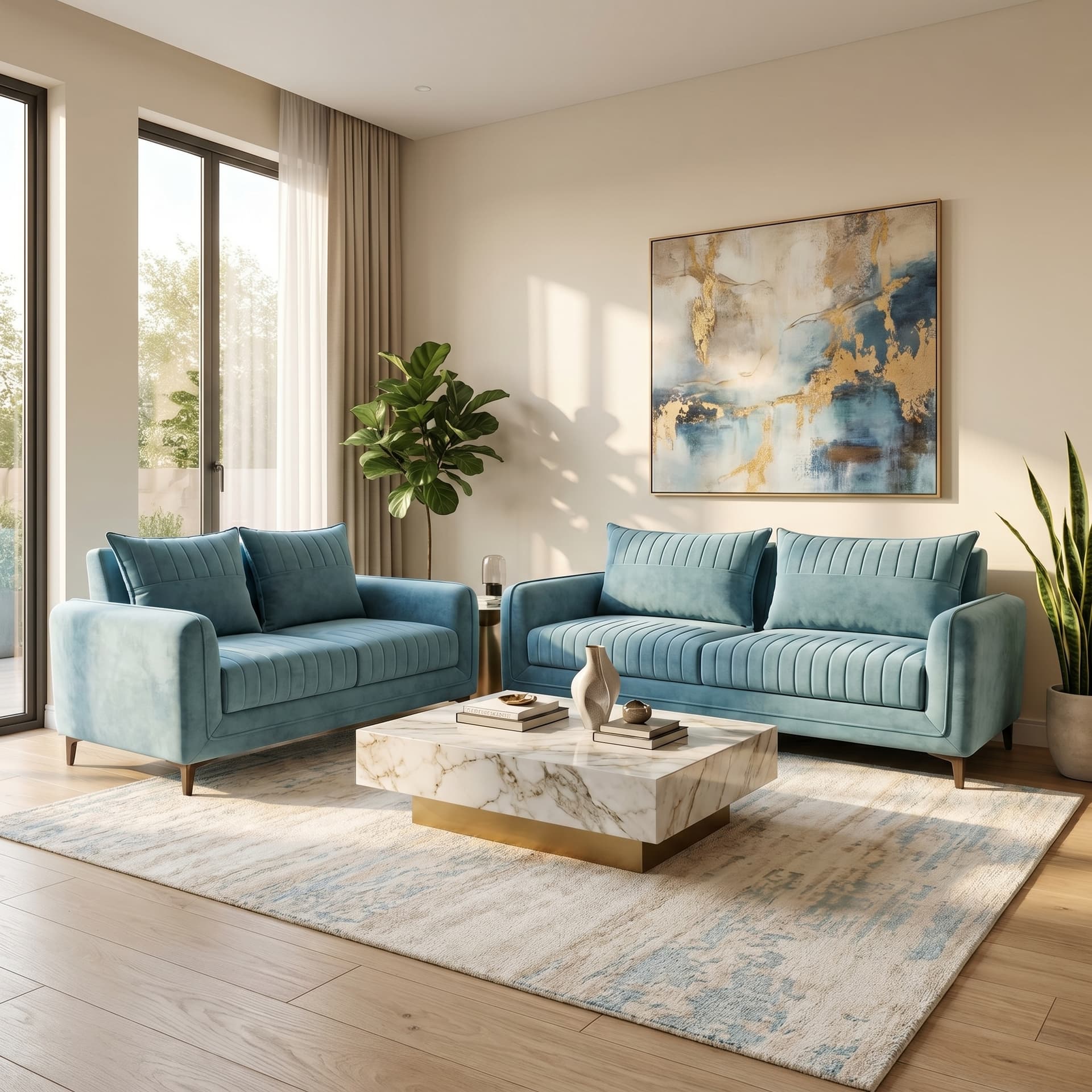 AquaLuxe AL-620 Premium Sofa Set