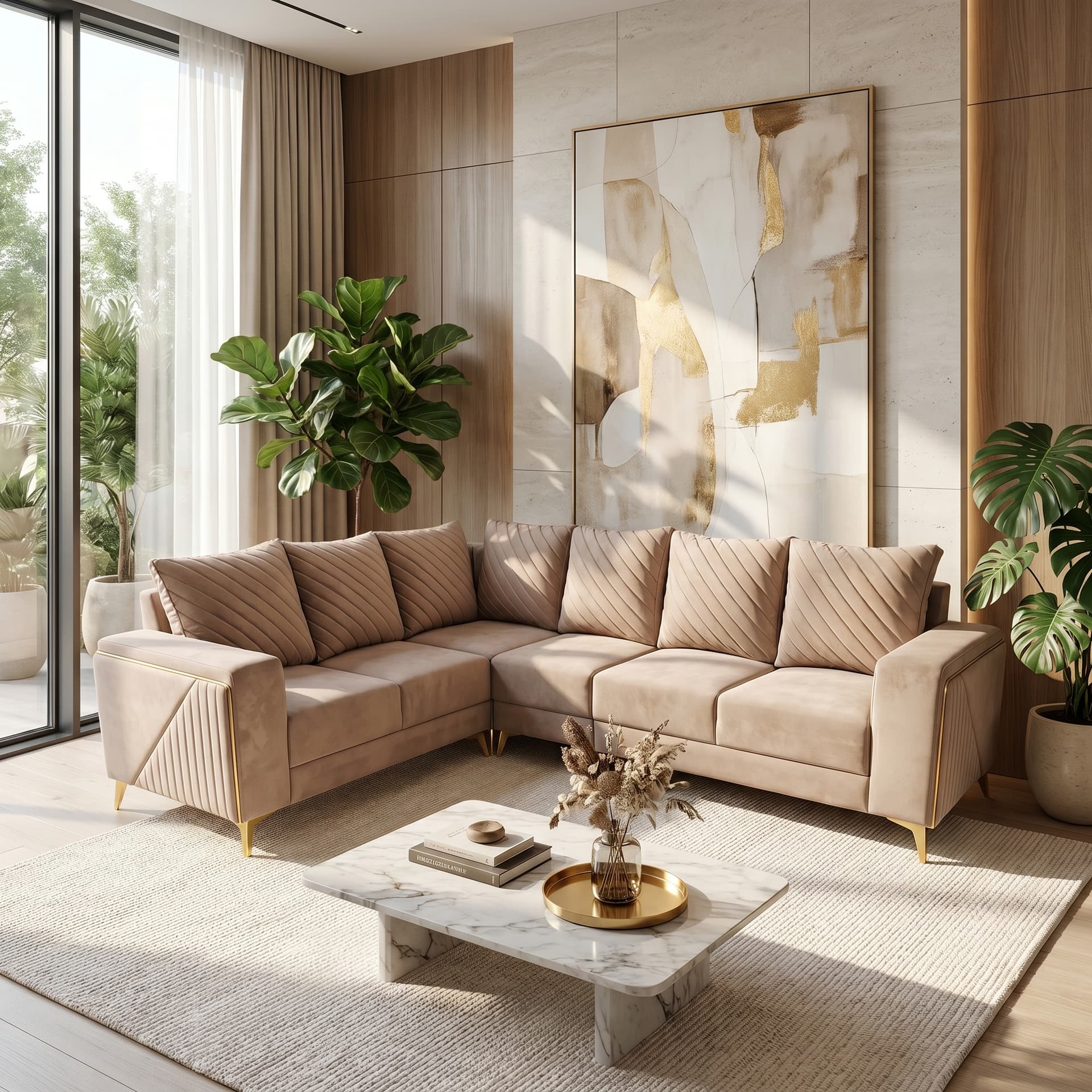 LuxeCorner LC-2800 Designer L Shape Sofa