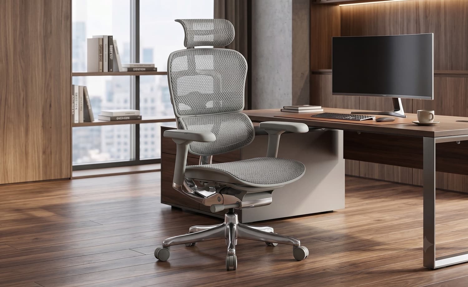 Premium Ergonomic Full Mesh Office Chair with Headrest